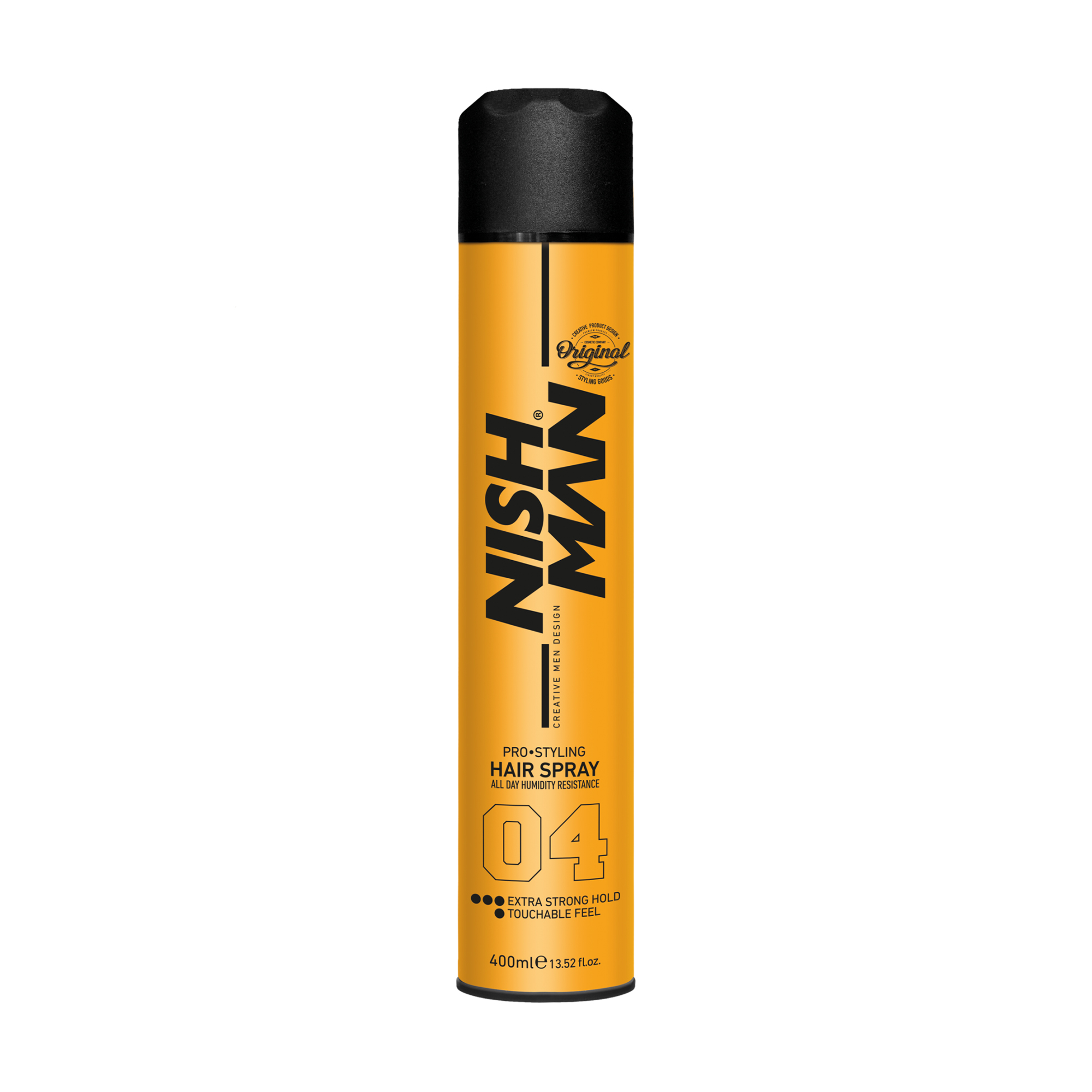 Чоловічий спрей для укладання волосся Nishman 04 Extra Strong Hold Hair Spray екстрасильної фіксації, 400 мл